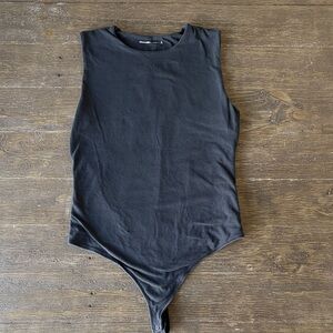 Abercrombie & Fitch Black Sleeveless Bodysuit